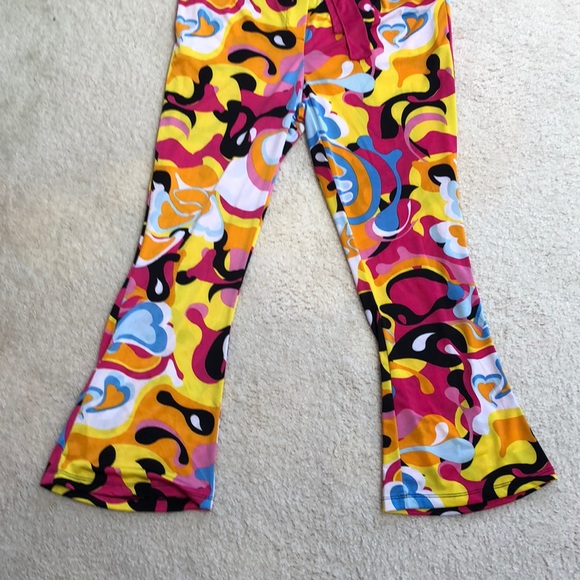 NWOT “Spirit Halloween” jumpsuit ,size small, disco style V neck w/ button& belt - Picture 5 of 7